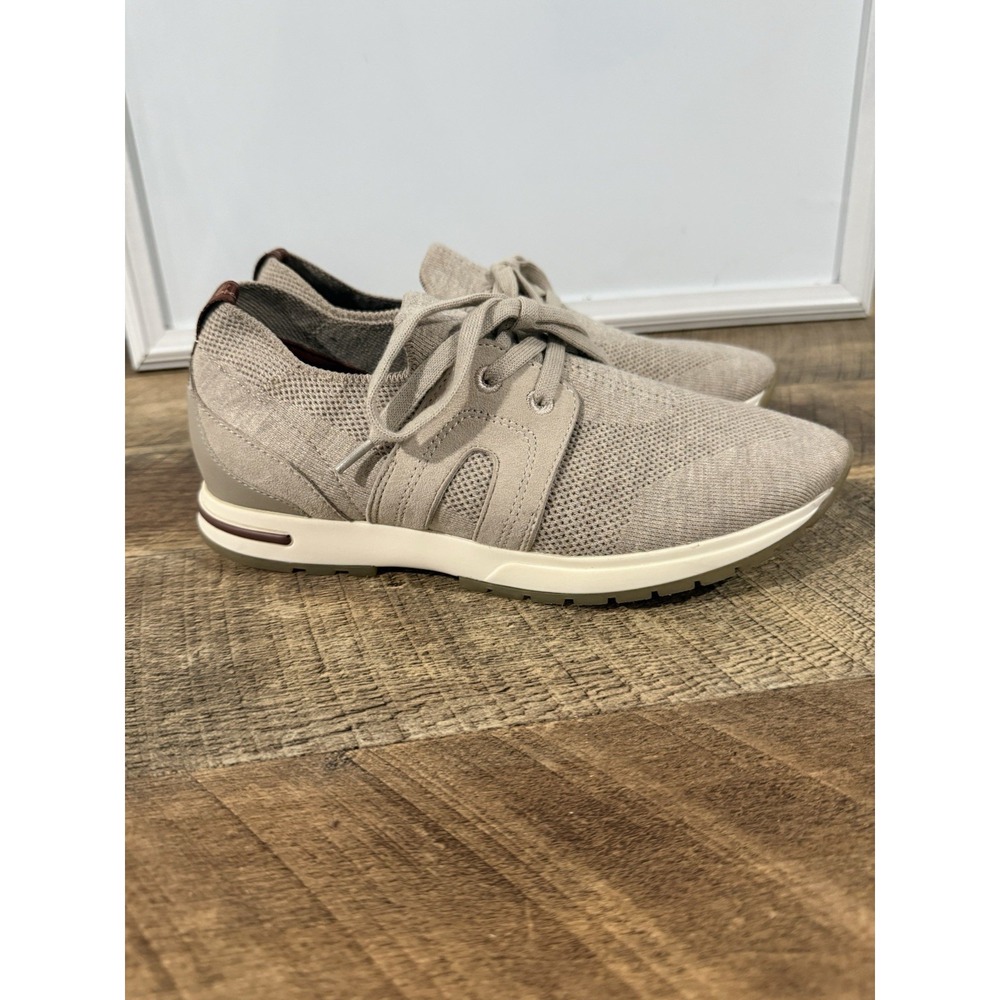 Loro Piana 360 LP Flexy Walk Lady Wish® Wool & Leather Sneakers Beige Italy 36